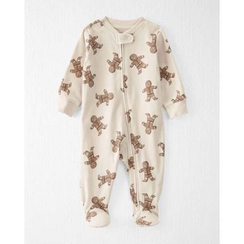 Baby Organic Cotton Sleep & Play in Gingerbread Cookie Pajamas
 - Little Planet | Carter's