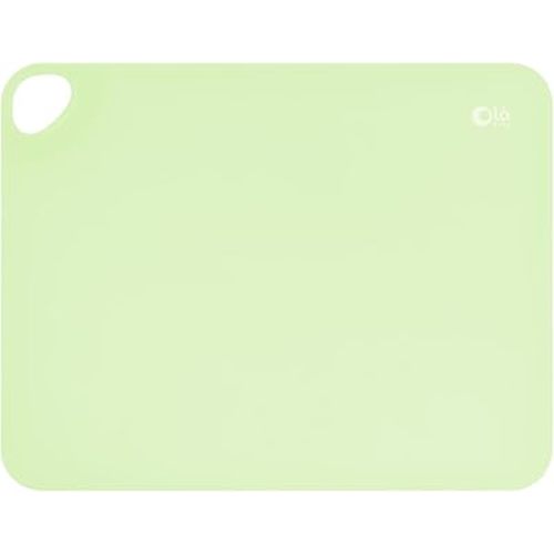 Olababy Fold N Go Silicone Placemat w Travel Case | Dishwasher Safe, BPA Free, Non-Slip, Waterproof | Mini Dining Mat for Infants, Babies, Toddlers and Kids (1, Kiwi)