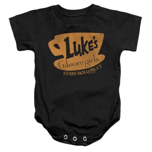 Baby Gilmore Girls Gilmore Girls Luke's Coffee Logo Infant Bodysuit Black 12 Months
