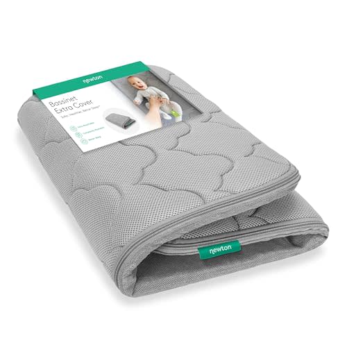 Newton Baby Extra Bassinet Cover, Breathable Safety, Removable Dual-Layer Cover, Completely Washable, Non-Toxic Cotton (Cover ONLY) Compatible ONLY with Newton BASSINETS