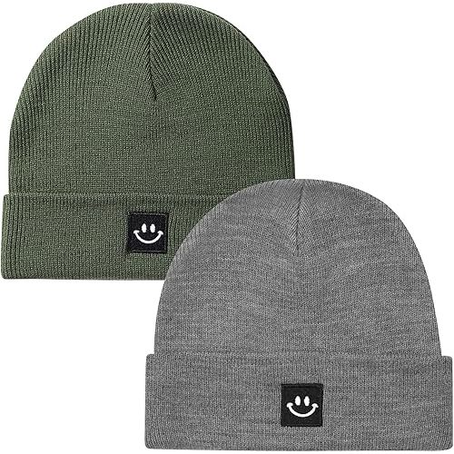 2Pack Baby Beanie Knit Toddler Hat for Girls Boys 0-8 Years