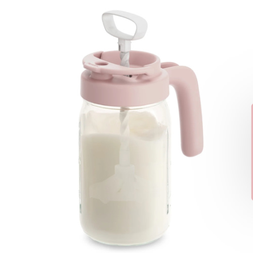 Glass Formula And Breastmilk Mixing Pitcher with Mixing Handle