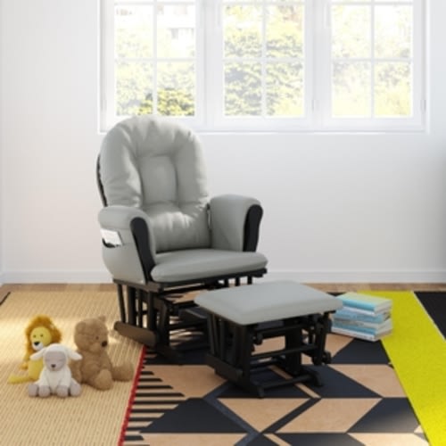 Storkcraft Hoop Glider and Ottoman