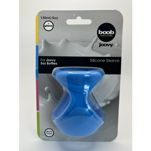 Joovy Boob Silicone Bottle Sleeve, Blue, 5 Ounce (No BPA/PVC ) NIP New!