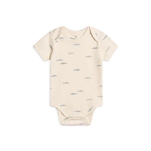 Colored Organics Unisex Newborn 100% Organic Cotton Bodysuit - Short Sleeve Infant One Piece - Baby Boy and Girl Clothing