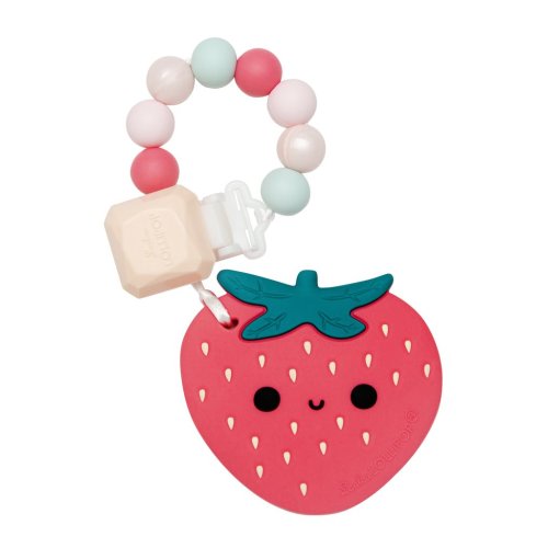 Strawberry Silicone Teether Set – LOULOU LOLLIPOP