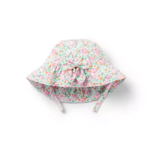 Baby White Ditsy Floral Baby Ditsy Floral Sun Hat by Janie and Jack