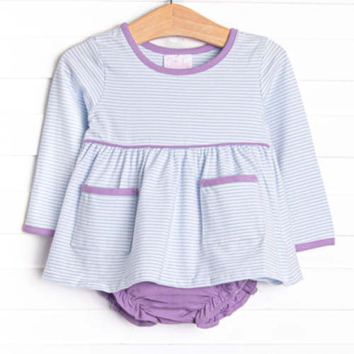 Lucy Pocket Diaper Set, Light Blue Stripe – Stitchy Fish