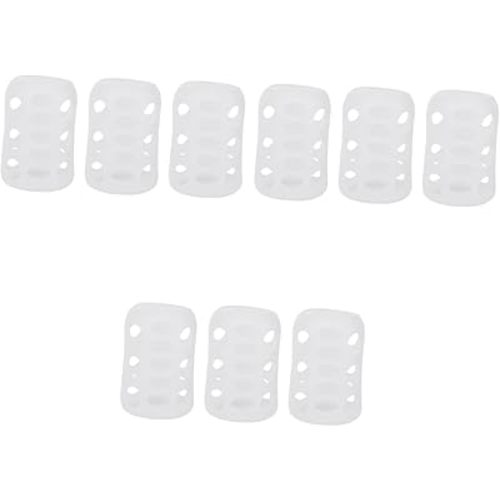 Toyvian 9pcs Bottle Cover Silicone -Scald Sleeve Heat Protective Case for Feeding Bottles Soft Non- Design Stylish Functional Accessory