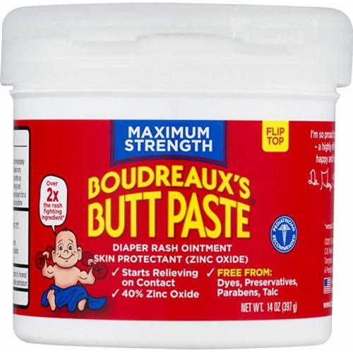 Boudreaux's Butt Paste Diaper Rash Ointment, Maximum Strength, 14 Oz - 14 Ounce