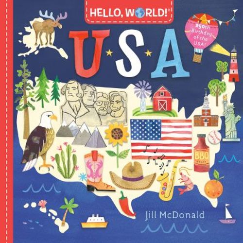 Hello, World! USA - by Jill McDonald (Board Book)