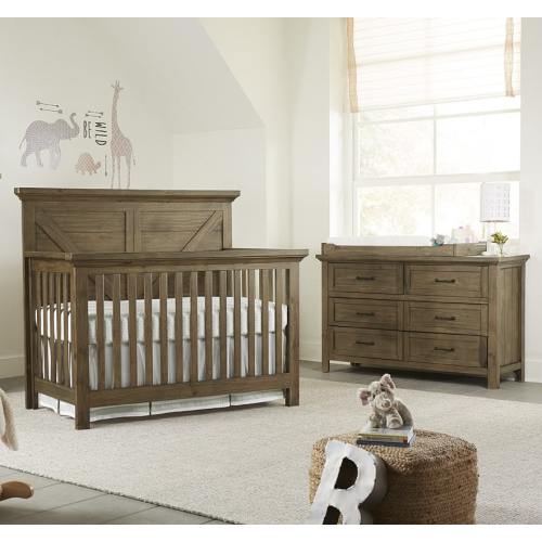 Westwood Westfield 2-Piece Nursery Set – Crib + Double Dresser