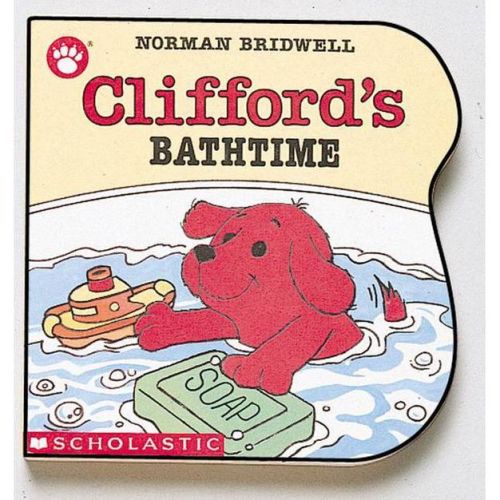 Clifford's Bathtime - (Clifford the Small Red Puppy) by Norman Bridwell (Board Book)