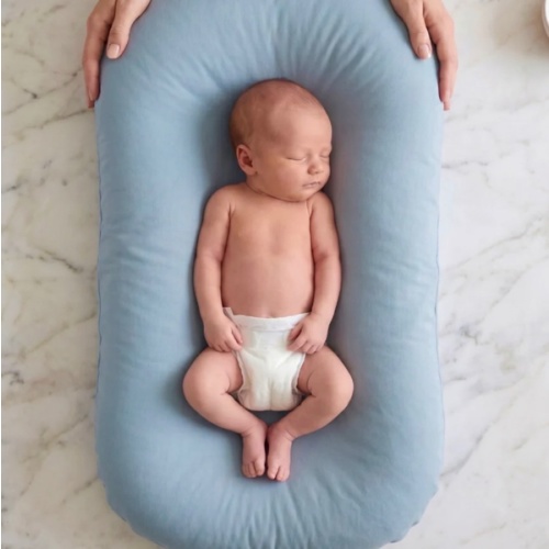Little Manta Pastel Baby Lounger Nest