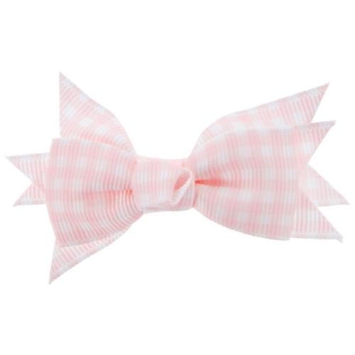 Pink Grosgrain Mini Clip Hair Bows