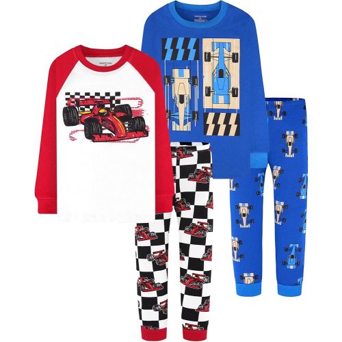 DAUGHTER QUEEN Boys 100% Cotton Long Sleeve Pajamas Size 18Months-12Years