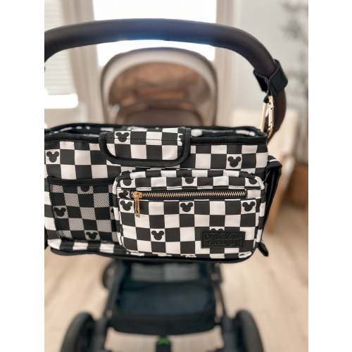 Black Checkered Stroller Caddy