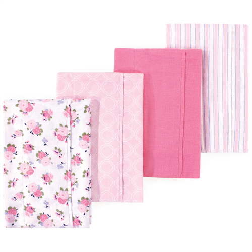 Little Treasure Luvable Friends Flannel Burp Cloths 4pk, Blossom Garden