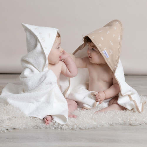 Bubba Blue Organic Cotton Hooded Towel 2pk Chestnut – Baby Kingdom