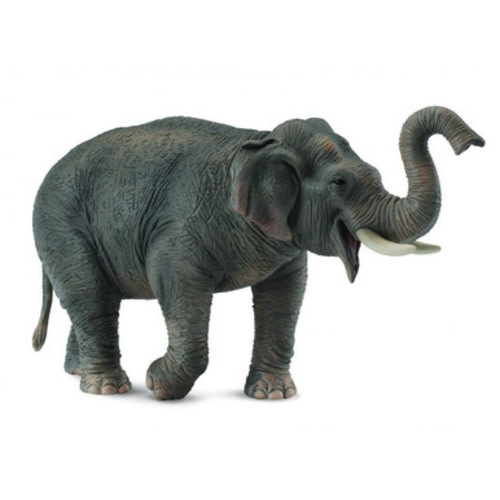 CollectA Wildlife - Asian Elephant #88486 - Raised Trunk