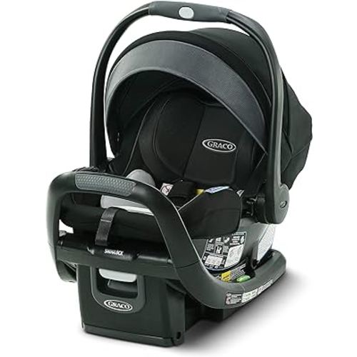 GRACO, SnugFit 35 DLX Infant Car Seat Baby Car Seat with Anti Rebound Bar, Spencer, 27.5x17.5x25.5 Inch (Pack of 1)
