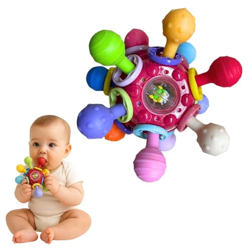 Baby Montessori Sensory Toys for 0-6 6-12 Months, Baby Teether Teething Toys for Babies 0 3 6 9 12 18 Months, Newborn Infant Learning Developmental Toys Gifts for 1 2 Year Old Boys Girls