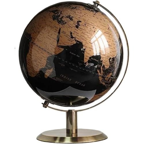 5.5" Small World Globe with Rotating Stainless Steel Stand for Adults - Elegant Adult Home Office Desk Bookcase Decoration & Gifts
