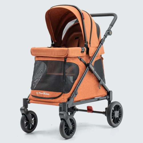 Familidoo Multi-Use Kids Wagon Stroller - Q1 - Orange