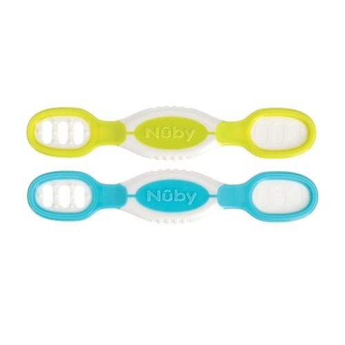 Nuby Dip & Scoop Spoons, 2 pk, Neutral