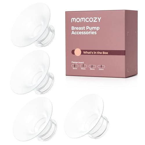 Momcozy M5| M6| M9 Original Replacement Accessories, Food-Grade Silicone & BPA Free, Original Breastfeeding Parts, Inserts 15/17/19/21mm