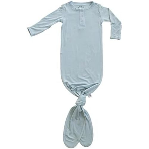 Knotted Gown Baby Newborn, Viscose derived from Bamboo, Infant Sleeper with Mittens, Baby Girl, Baby Boy,
