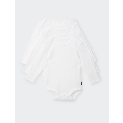 Bonds Rib Longsleeve Bodysuit 3 Pack (newborn)