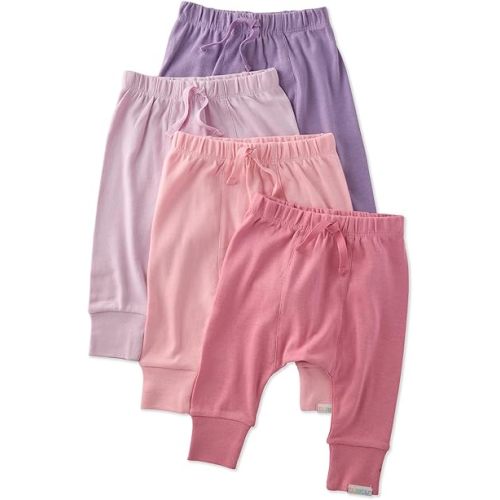 Baby Jordan 4-Pack Jogger Pants 100% Organic Cotton Bottoms for Boys & Girls