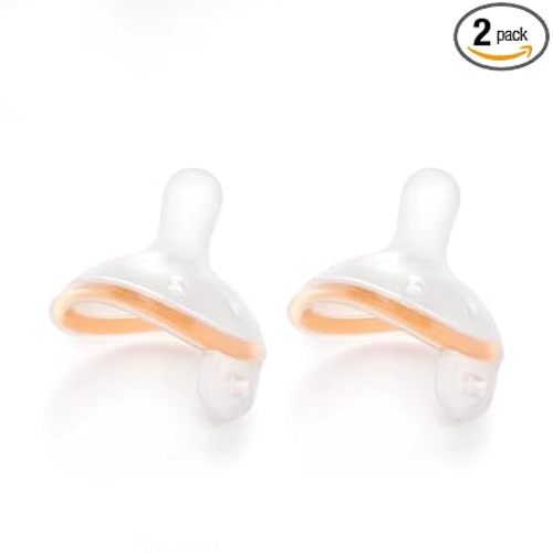 Garkoko Breast-Like Baby Pacifiers 0-6 Months 2 Pack Newborn Binky