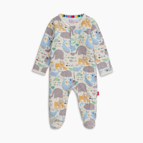 Magnetic Me Organic Cotton Footie - Little Lovin, 0-3 M