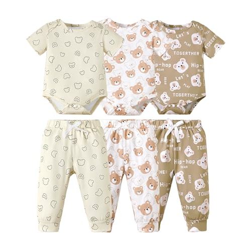 NZRVAWS Preemie Newborn Baby Boy Clothes Infant Clothing Romper Pant Outfits Set Layette Essentials 19 Pieces 0 3 6 12 Months