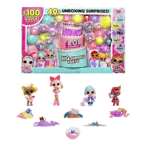 L.O.L. Surprise!, Big Surprise Party, 4 dolls, 6 unboxing experiences