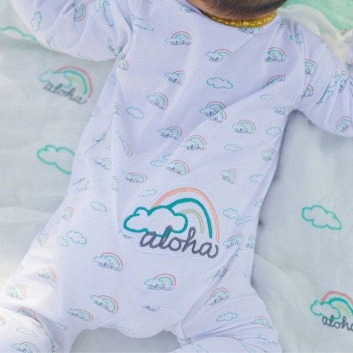 Aloha Baby Coverall - Coco Moon Hawaii - Size 0 to 24 Months