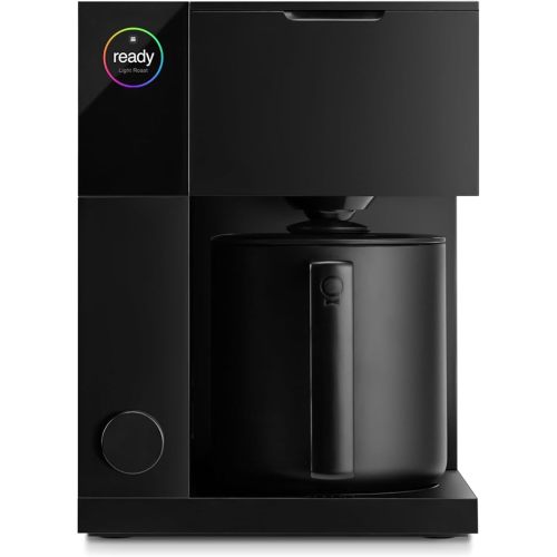 Fellow Aiden Precision Coffee Maker - 10-Cup Thermal Carafe, Built-In Brewing Guidance, Scheduling, Removable Water Tank, Matte Black