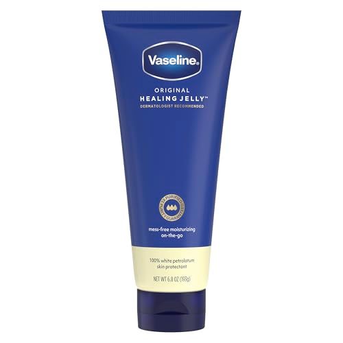 Vaseline Original Healing Jelly 100% White Petrolatum Skin Protectant 1 ct for Mess-Free Moisturizing On-the-Go, with 3x Purified Purity-Guaranteed Formula, 6.8 OZ