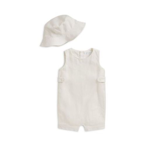 Polo Boys' Linen Shortall & Bucket Hat - Baby