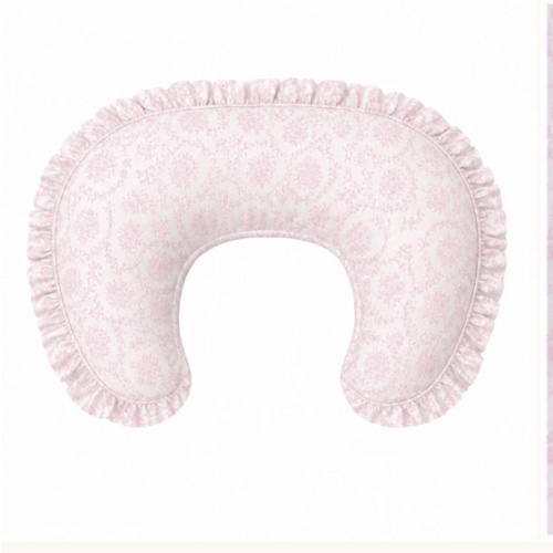 Pink Chinoiserie Ruffle Nursing Pillow Cover