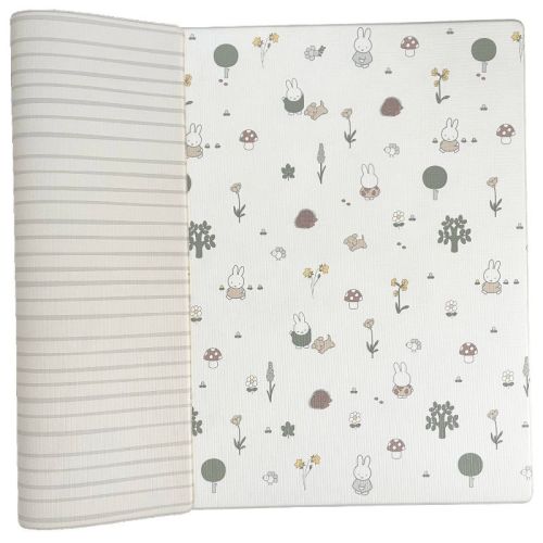 LITTLE Bot Baby Play Mat - Miffy in the Park: BPA-Free, Rabbits Pattern, TPU Material