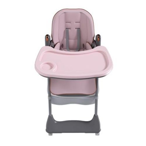 Yinvani Pink Adjustable Baby High Chair with Safety Belt