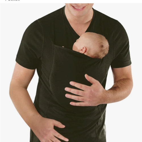 Mens Dad Shirts Baby Carrier Shirt Short Sleeve New Dad Gifts T-Shirt