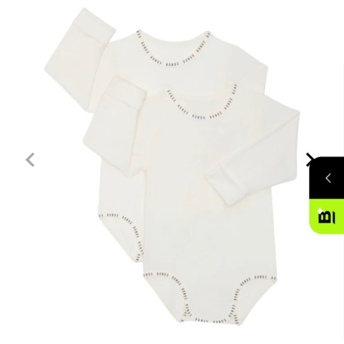 Bonds Wondergrow Long Sleeve Bodysuit 2 Pack | Baby Baby Bodysuit | BWAXA