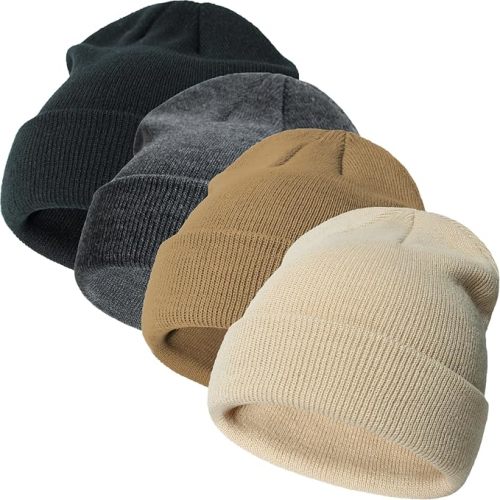 Infant Winter Beanie Hats (4 Pack)