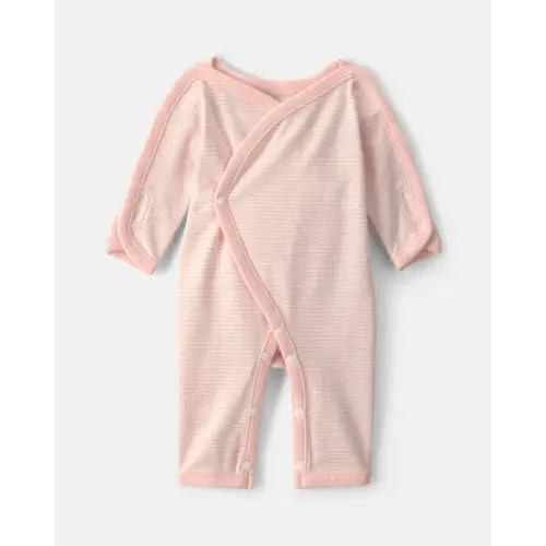 Baby Girl Striped 100% Cotton Sleep & Play Pajama - Pink | Carter's