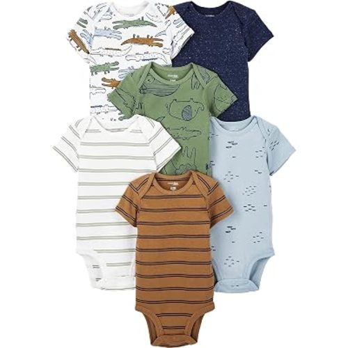 Simple Joys by Carter's Boys' 6-Pack Short-Sleeve Bodysuit