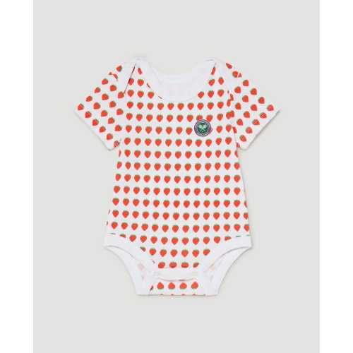 Wimbledon Babygrow Strawberries - White
